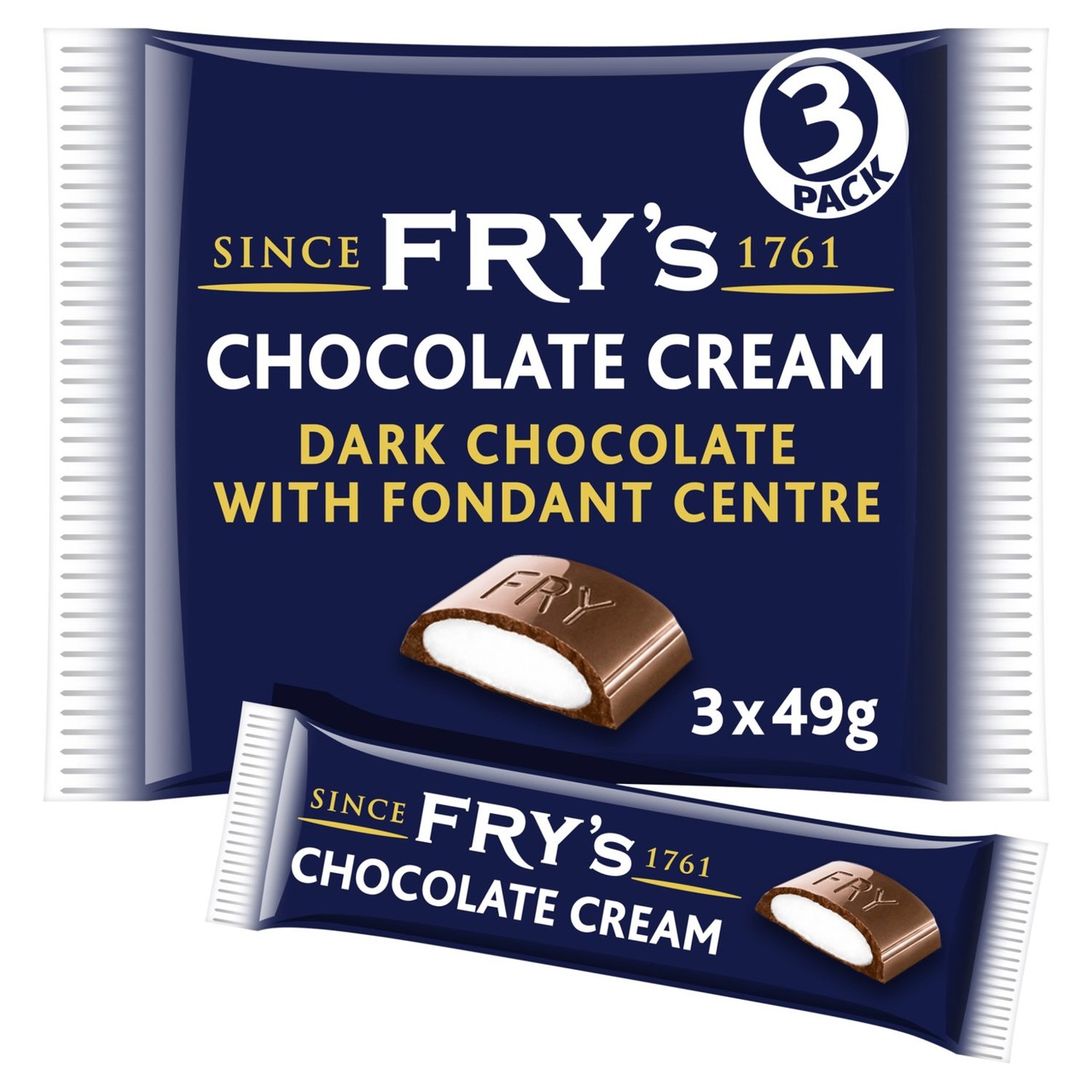 Fry's Chocolate Cream Chocolate Bar 3 Pack Multipack