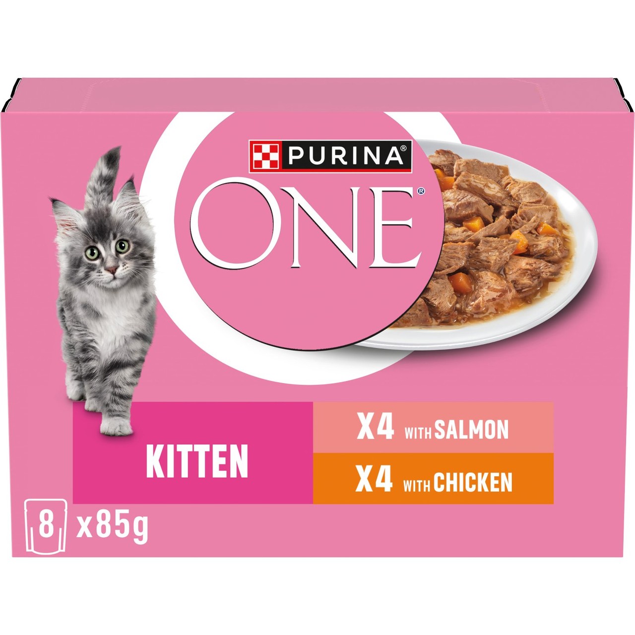 Purina One Kitten Mini Fillets Salmon And Chicken