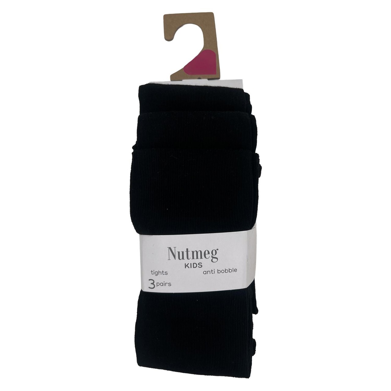 Nutmeg 5-6 Years Black Supersoft Girls Tights