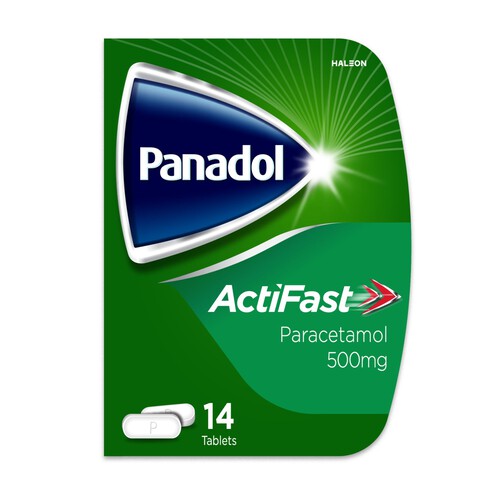 Panadol ActiFast Painkillers Paracetamol 500mg Tablets