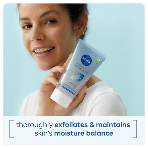 NIVEA Refreshing Exfoliating Face Scrub for Normal & Combination Skin 