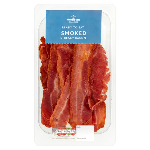 Morrisons Ready to Eat Smoked Streaky Bacon 