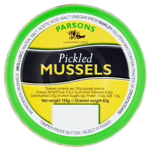 Parson's Pickled Mussels (155g)