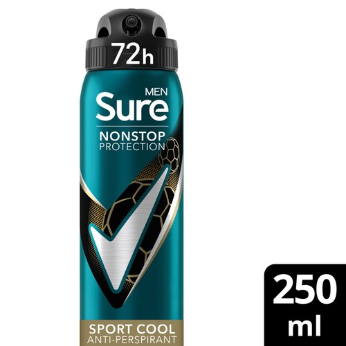 Sure Sport Cool Anti Perspirant Nonstop Deodorant Sport 250ml