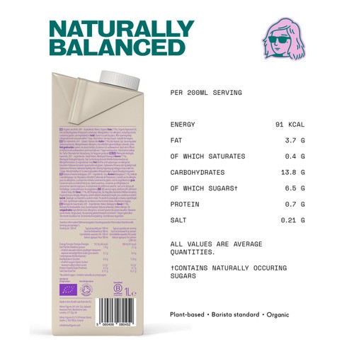 Minor Figures Barista Organic Oat 1L