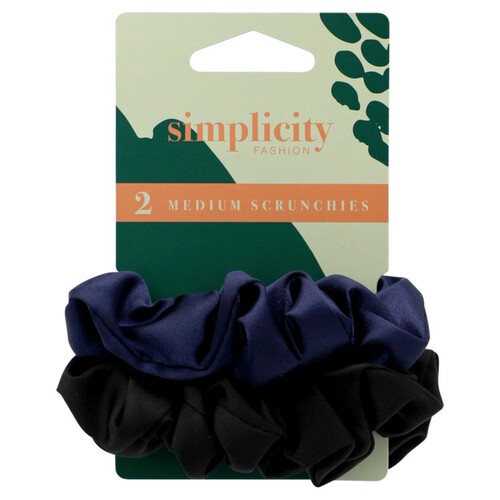 Simplicity Satin Medium Scrunchies