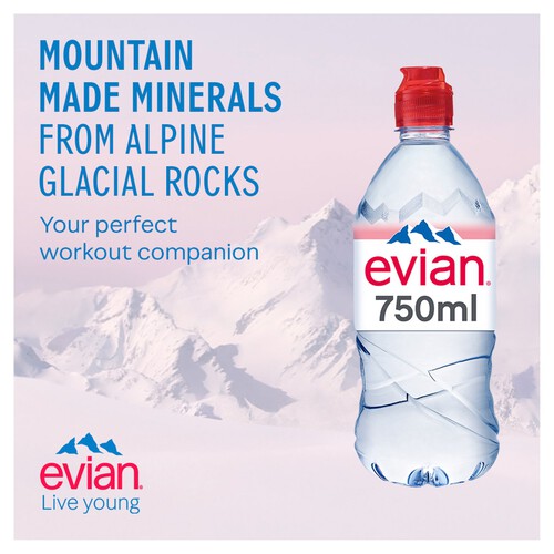 evian Natural Mineral Water Sports Cap