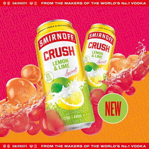Smirnoff Crush Lemon & Lime 440ml