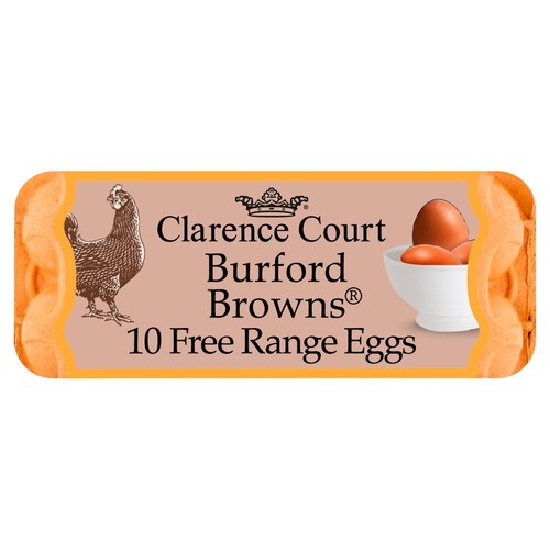 Clarence Court Burford Browns Free range Eggs 10 pack 