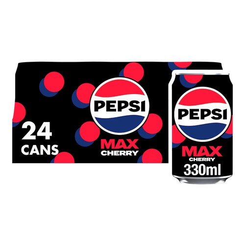 Pepsi Max Cherry No Sugar Cola Cans