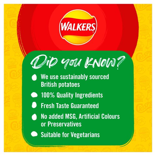 Walkers Smoky Bacon Multipack Crisps 