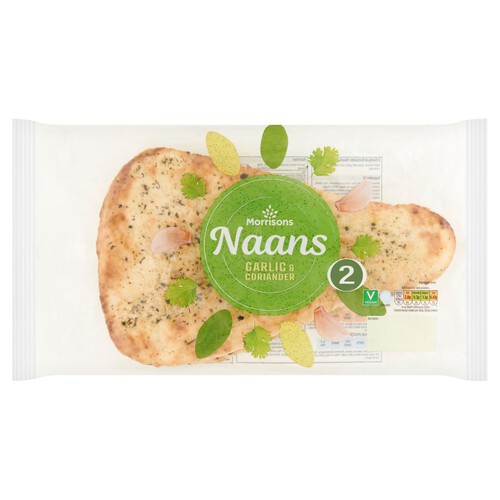 Morrisons Garlic & Coriander Naans 