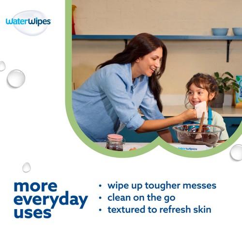 Waterwipes Biodegradable Textured Baby Wipes 60 Pack
