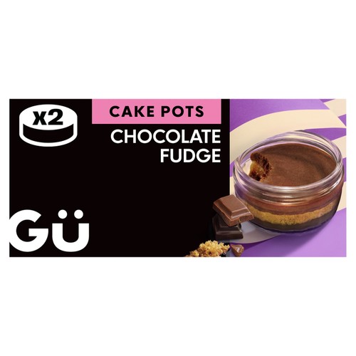 Gu Chocolate Fudge Cake Pots 2 x 68g