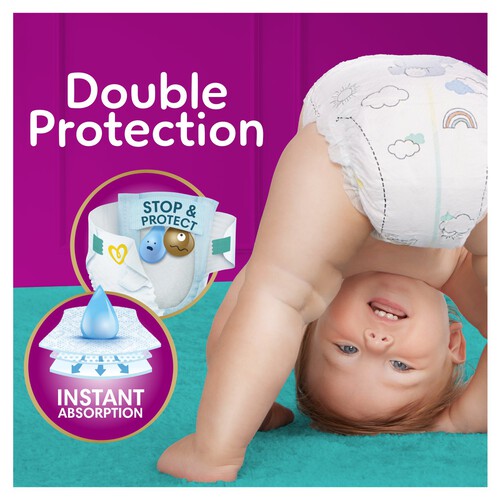 Pampers Premium Protection Nappies Taped Size 5 Junior Jumbo