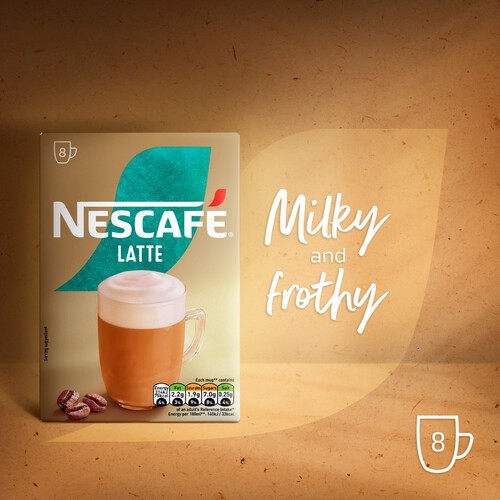 Nescafe Gold Latte 8 Mugs 