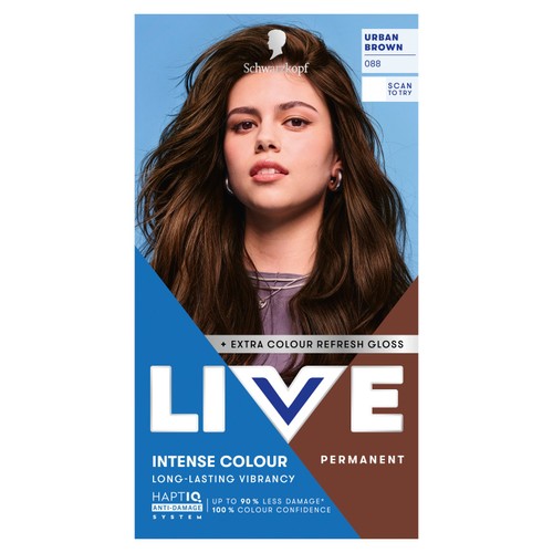 LIVE Intense Colour Permanent Hair Dye 088 Urban Brown