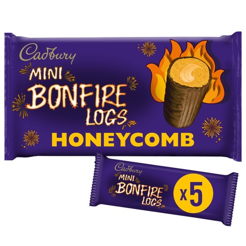 Cadbury Halloween Mini Bonfire Logs Honeycomb Flavour Cakes 5 x 26g