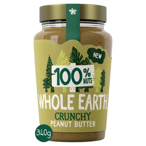 Whole Earth 100% Crunchy Peanut Butter 340g