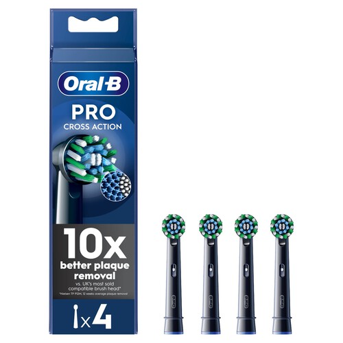 Oral-B Cross Action Black Power Toothbrush Replacement Heads 