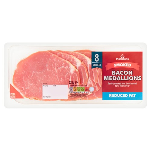 Morrisons lean smoked bacon medallions