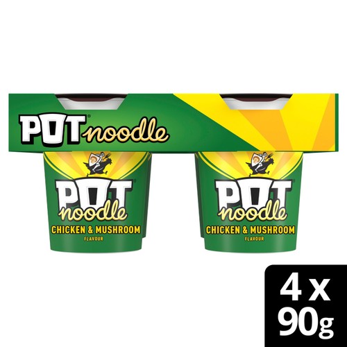 Pot Noodle Chicken & Mushroom 4x90g