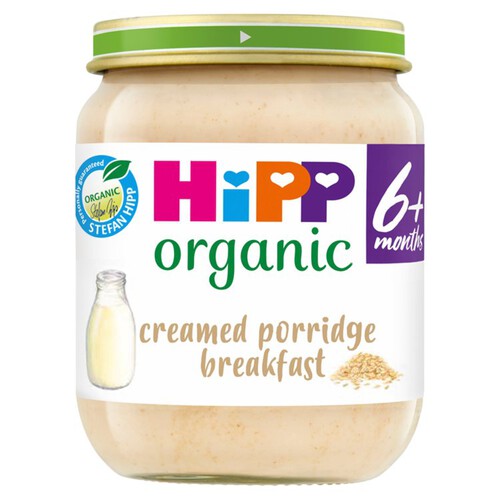 HiPP Organic Creamed Porridge Breakfast Baby Food Jar 6+ Months