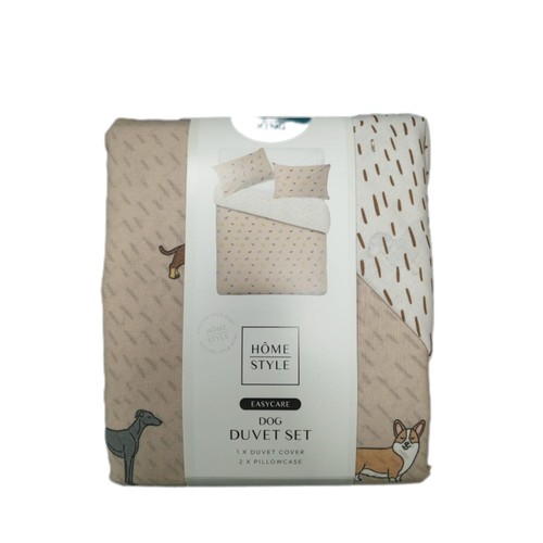 Home Style Easy Care Dog Duvet Set King