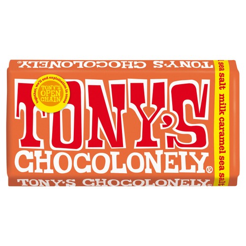 Tony's Chocolonely milk chocolate salted caramel