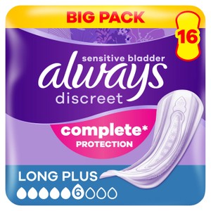 Always Discreet For Sensitive Bladder Long Plus Pads Value Pack