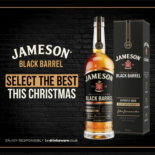 Jameson Black Barrel Triple Distilled Irish Whiskey