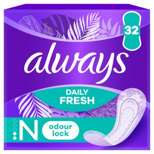 Always Dailies Fresh and Protect Panty Liners Normal 32 liners | Morrisons