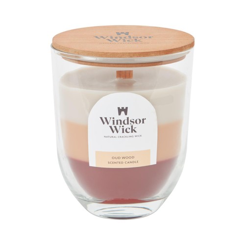 Home Style Windsor Wick Scented Candle Oud Wood