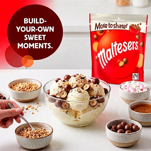 Maltesers Milk Chocolate & Honeycomb Sharing Pouch Bag   158g