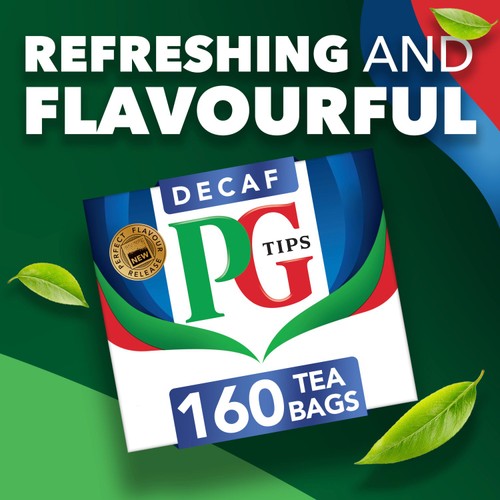 PG Tips Decaf 160 Tea Bags