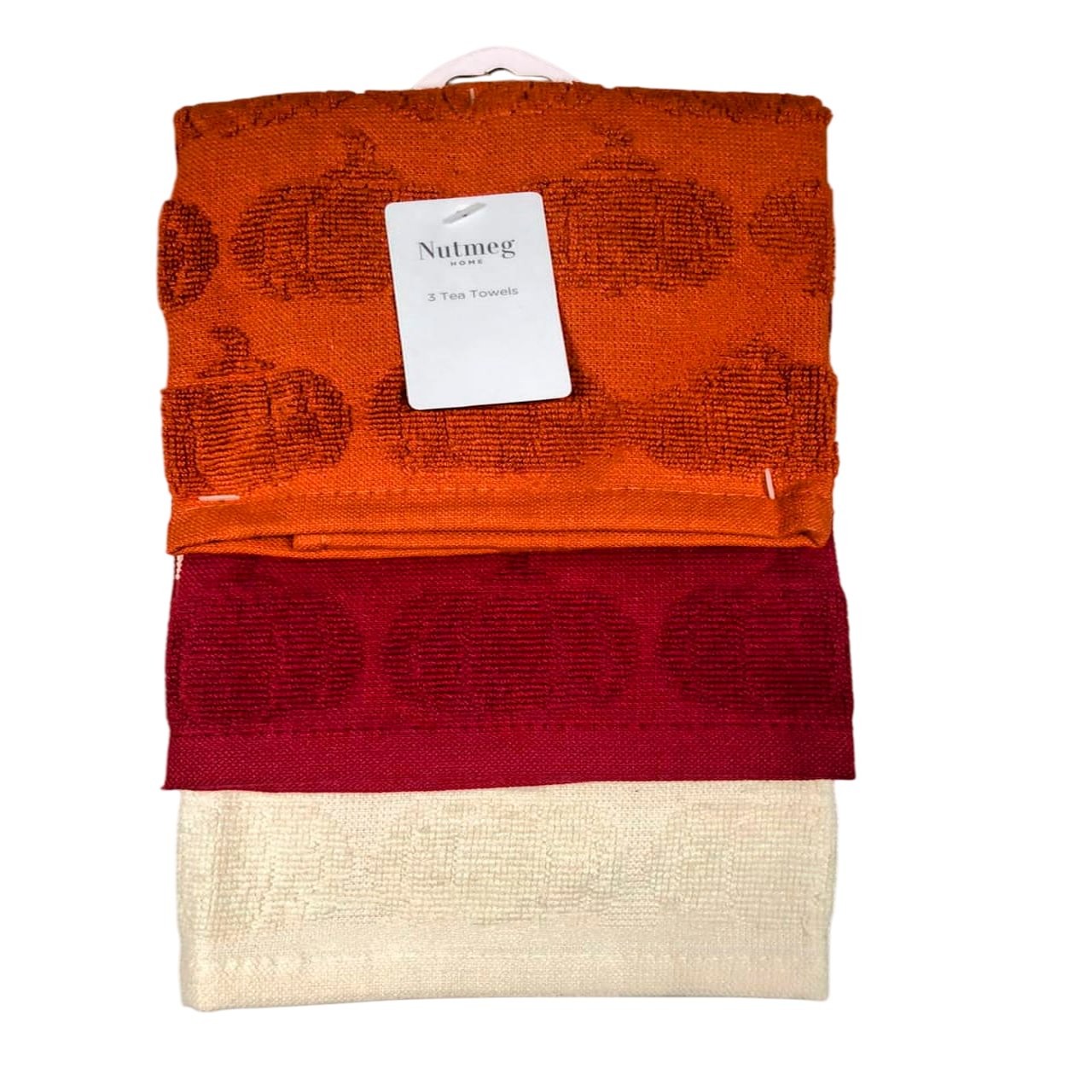 Nutmeg Home Pumpkin Terry Tea Towel