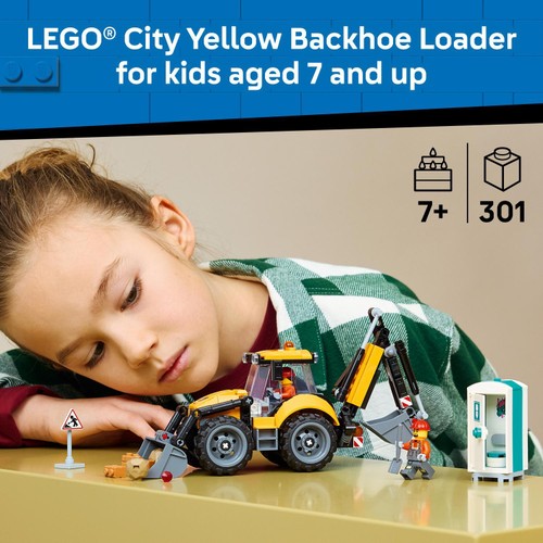 Lego City Great Vehicles Yellow Backhoe Loader 60480