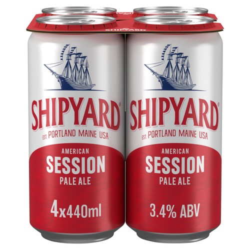 Shipyard Session APA Ale Beer Cans 4x440ml