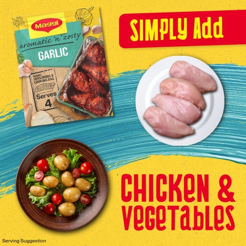 Maggi Juicy Garlic Chicken Herb and Spice Seasoning Mix