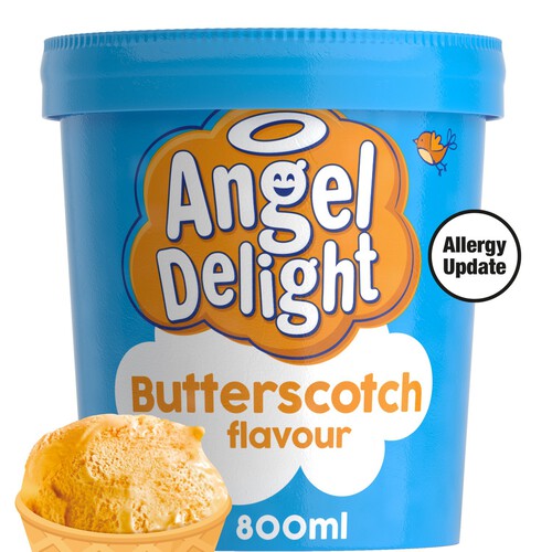 Angel Delight Butterscotch Soft Serve Ice Cream Tub