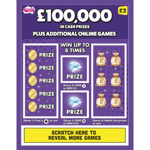 (SC) 100k Purple Scratch Card
