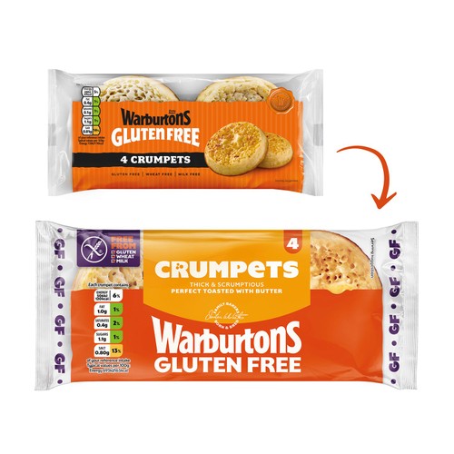 Warburtons Gluten Free  Crumpets   4 Pack