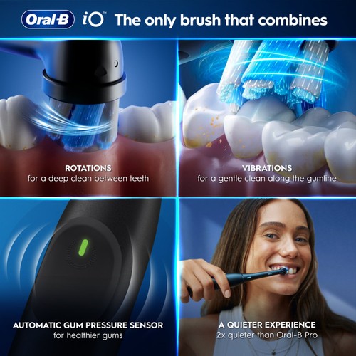 Oral-B iO2 Night Black Electric Toothbrush + Travel Case