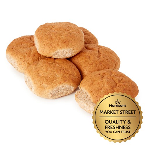 Market Street Large Wholemeal Baps 