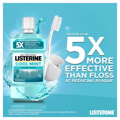 Listerine Cool Mint Milder Taste Mouthwash 