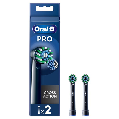 Oral-B Cross Action Black Electric Toothbrush Heads 