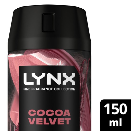 Lynx Fine Fragrance Collection Deodorant Bodyspray Cocoa Velvet 150ml