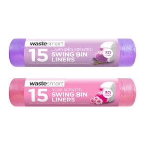 Fragranced Swing Bin Liners Assorted Scents Wastesmart 15 Pack