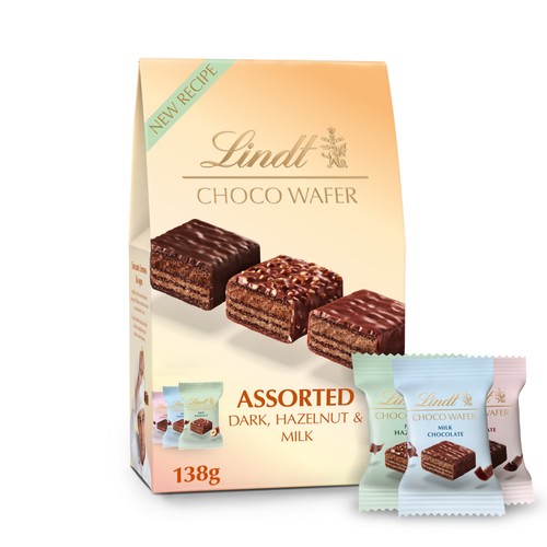 Lindt Choco Wafer Assorted Chocolate Sharing Box 138g