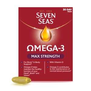 Seven Seas Omega-3 Fish Oil Max Strength with Vitamin D Capsules